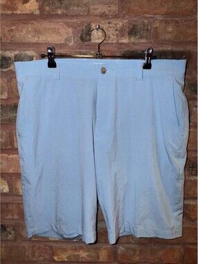 Peter Millar Crown Crafted Men's 35 Golf Shorts Performance Blue Inseam 10